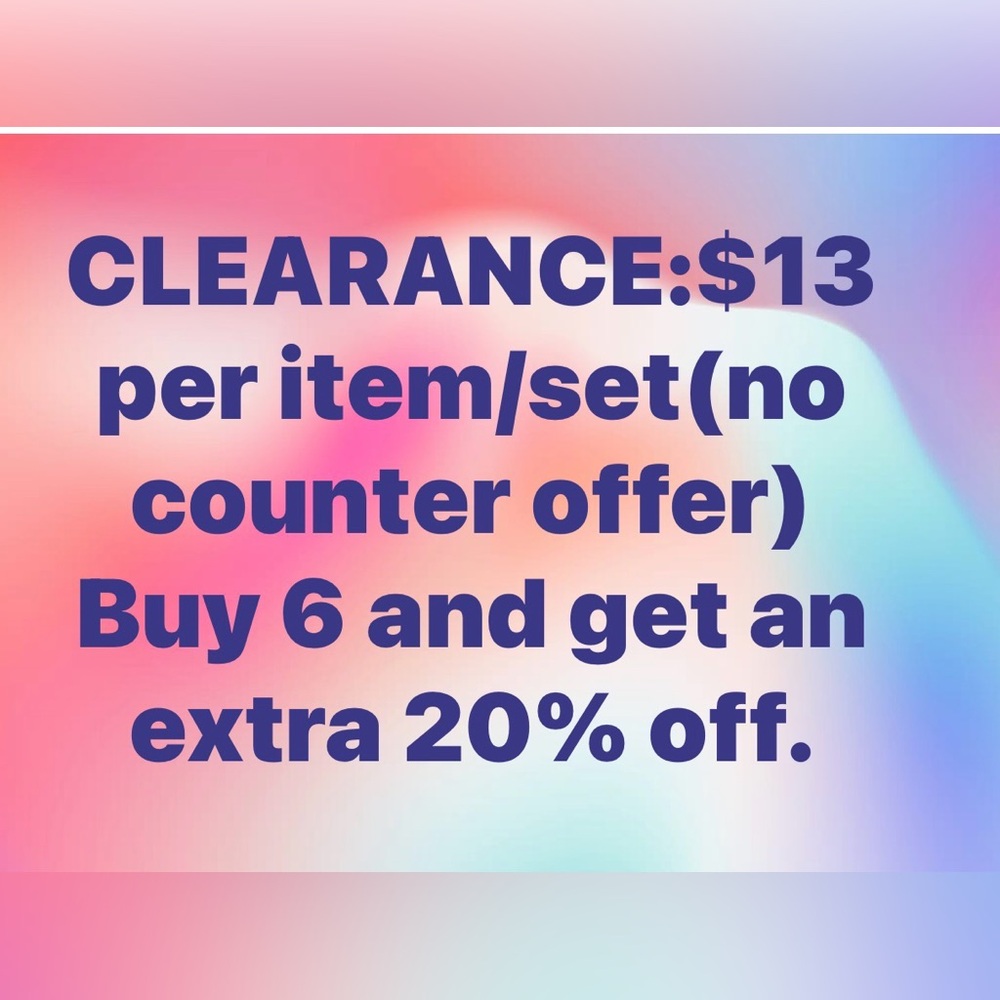 Final clearance